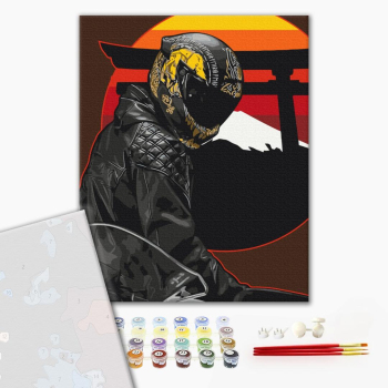 Картина по номерам Преміум картини - Східний гонщик