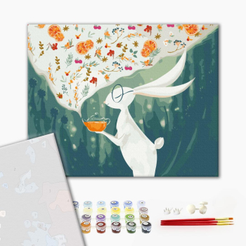 Картина по номерам Преміум картини - Польова чайна церемонія @artdi.ua