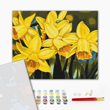 Картина по номерам Преміум картини - Нарциси © Anastasiia Osmolovska