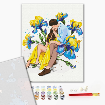 Картина по номерам Преміум картини - Квітуче кохання ©Alla Berezovska