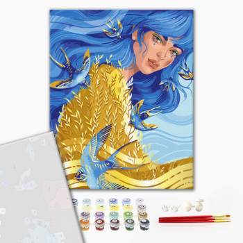 Картина по номерам Преміум картини - Вона — Україна © Поліна Скурихіна