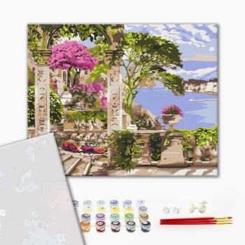 Картина по номерам Преміум картини - Квіти в саду