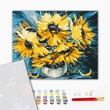 Картина по номерам Преміум картини - Соняхи © Oleg Loburak