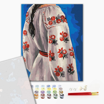 Картина по номерам Преміум картини - Вишиванка © Каріна Зіміна