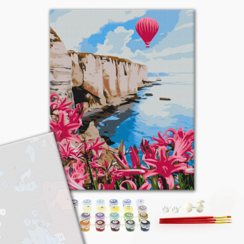 Картина по номерам Преміум картини - Рожева повітряна куля