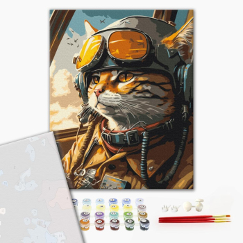 Картина по номерам Преміум картини - Котик на захисті неба © Маріанна Пащук