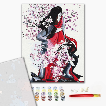 Картина по номерам Преміум картини - Сила сакури © Yana Biluhina