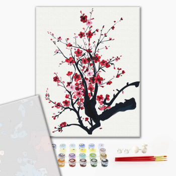 Картина по номерам Преміум картини - Гілка сакури © Yana Biluhina