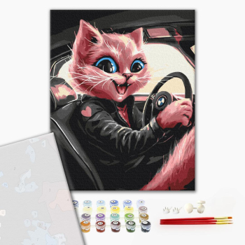 Картина по номерам Преміум картини - Сучасна киця © Маріанна Пащук