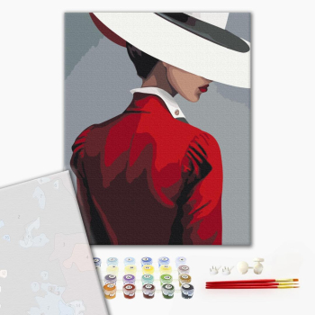 Картина по номерам Преміум картини - Таємниця червоного