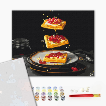 Картина по номерам Преміум картини - Сніданок в деталях © Halyna Vitiuk