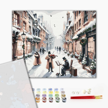 Картина по номерам Преміум картини - Різдвяна мелодія