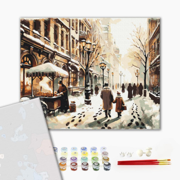 Картина по номерам Преміум картини - Зимове місто