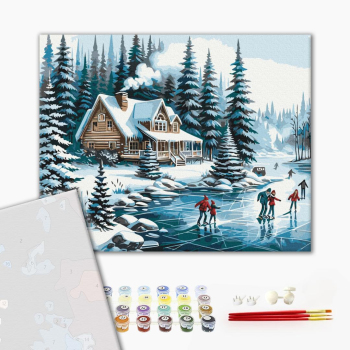 Картина по номерам Преміум картини - Зимові канікули