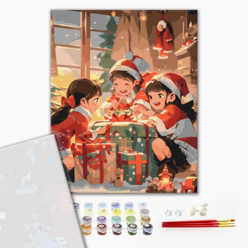 Картина по номерам Преміум картини - Дитяча радість