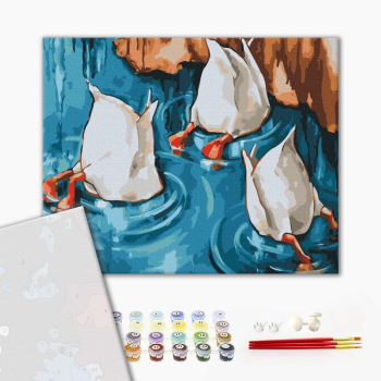 Картина по номерам Преміум картини - Гусячі лапки © ANNART