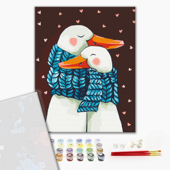 Картина по номерам Преміум картини - Зігріваючі обійми © ANNART