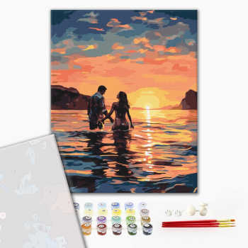 Картина по номерам Преміум картини - Закохані на світанку
