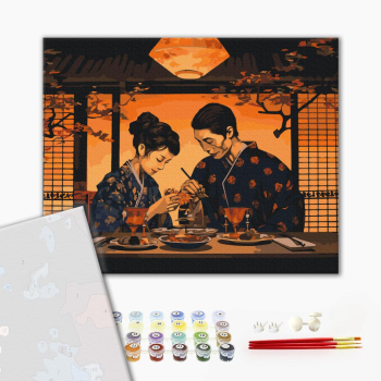 Картина по номерам Преміум картини - Гармонія сходу