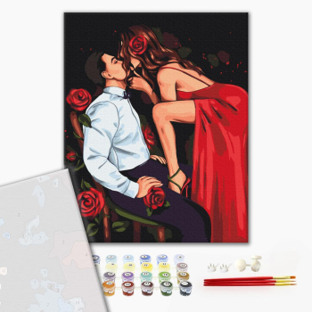 Картина по номерам Преміум картини - Пристрасть троянд © Alla Berezovska