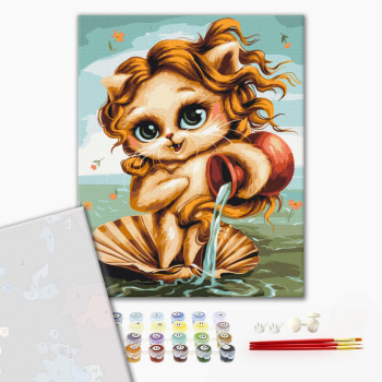 Картина по номерам Преміум картини - Котик Водолій © Маріанна Пащук