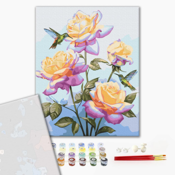 Картина по номерам Преміум картини - Побачення серед троянд © Anna Steshenko