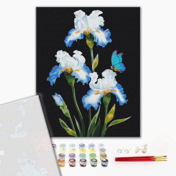 Картина по номерам Преміум картини - Іриси © Anna Steshenko