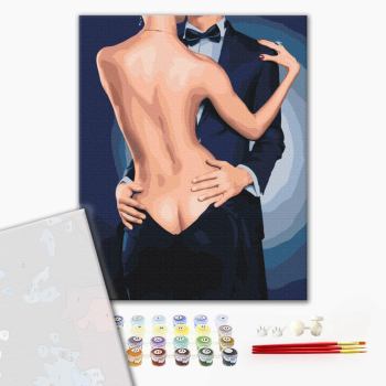 Картина по номерам Преміум картини - Обійми джентельмена