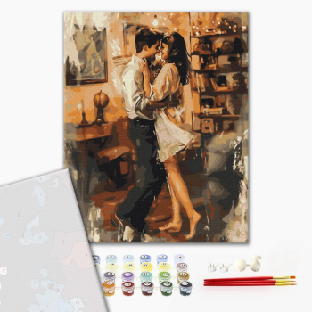 Картина по номерам Преміум картини - В обіймах кохання