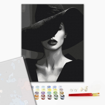 Картина по номерам Преміум картини - Загадкова Дама