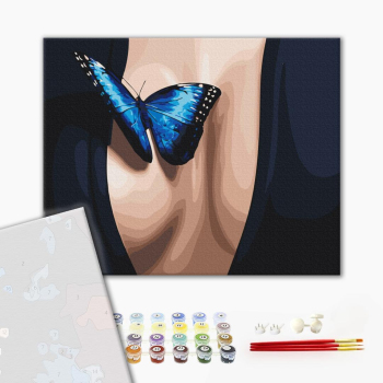 Картина по номерам Преміум картини - Синій Трепіт