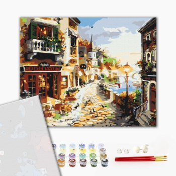 Картина по номерам Преміум картини - Казкова вулиця