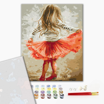 Картина по номерам Преміум картини - Маленька дівчинка