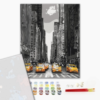 Картина по номерам Преміум картини - Нью-Йоркське таксі