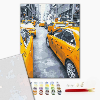 Картина по номерам Преміум картини - Нью-Йорське таксі