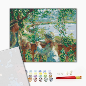 Картина по номерам Преміум картини - Біля озера. П'єр-Огюст Ренуар