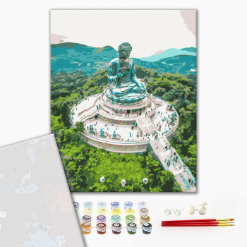 Картина по номерам Преміум картини - Великий Будда Тянь Тан