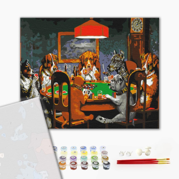 Картина по номерам Преміум картини - Гра в покер