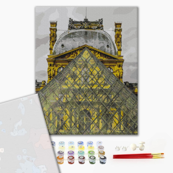 Картина по номерам Преміум картини - Піраміда Лувра