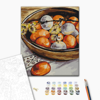 Картина по номерам Натюрморти - Крашанки і верба © Каріна Зіміна