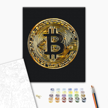Картина по номерам Чоловічі - Біткоїн