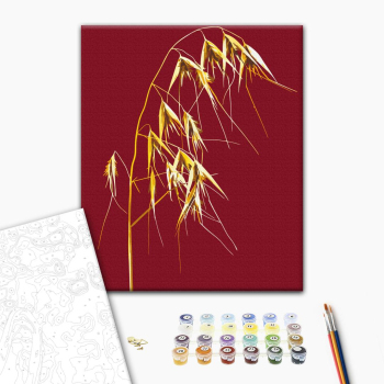 Картина по номерам Натюрморти - Золотой дикий овес © Halyna Vitiuk