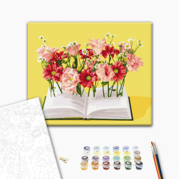 Картина по номерам Натюрморти - Книга на родном языке © Halyna Vitiuk