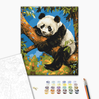 Картина по номерам Тварини, птахи та риби - Лінива панда