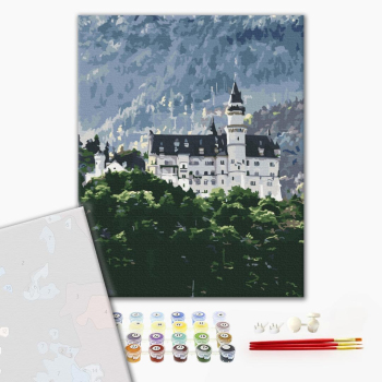 Картина по номерам Преміум картини - Краєвид на Нойшванштайн