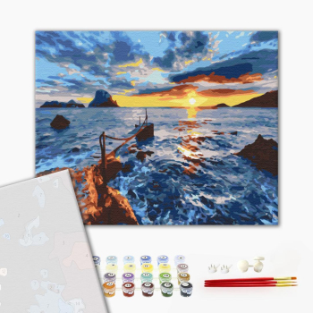 Картина по номерам Преміум картини - На заході