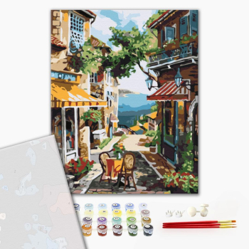 Картина по номерам Преміум картини - Полудневе містечко