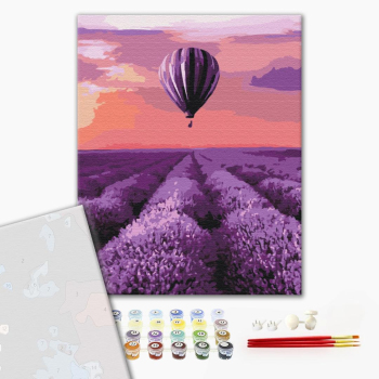 Картина по номерам Преміум картини - Повітряна куля в Провансі