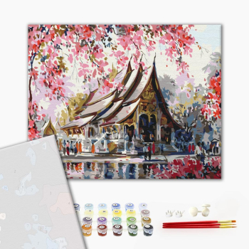 Картина по номерам Преміум картини - Тайський храм