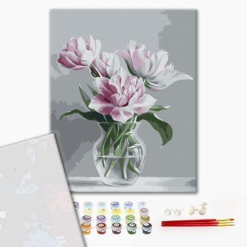 Картина по номерам Преміум картини - Ваза ніжності